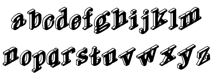 DryGulchBlack Font LOWERCASE