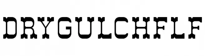 DryGulchFLF  font caratteri gratis