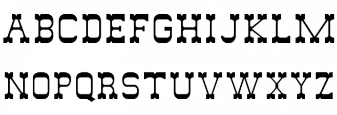 DryGulchFLF Font UPPERCASE