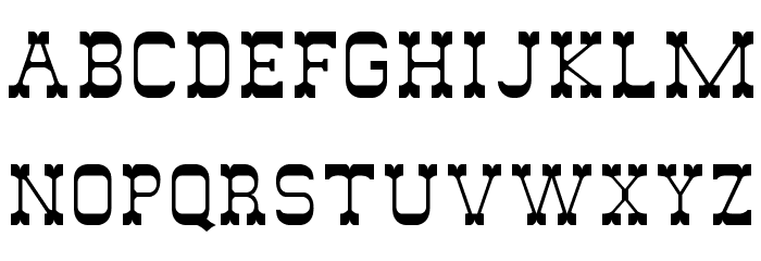 DryGulchFLF Font LOWERCASE