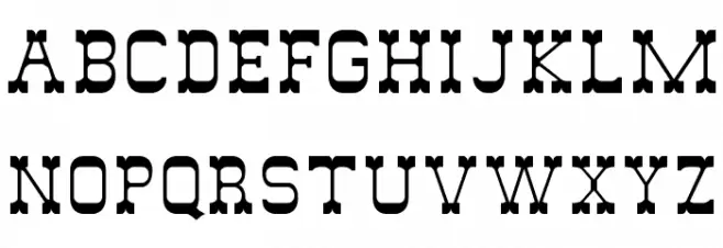 DryGulchFLF Font LOWERCASE