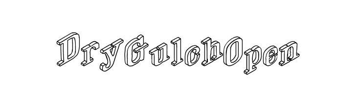 DryGulchOpen  フリーフォントのダウンロード