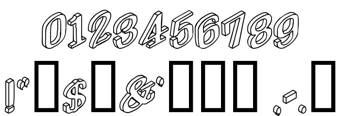 DryGulchOpen Font OTHER CHARS