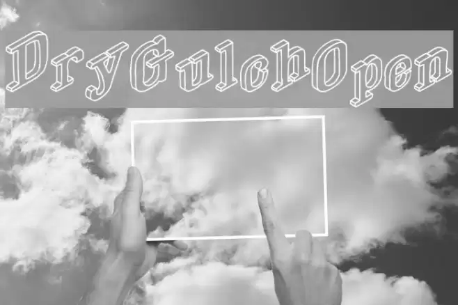 DryGulchOpen Font examples