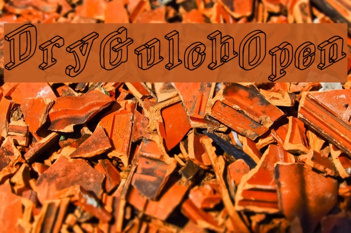 DryGulchOpen Font examples