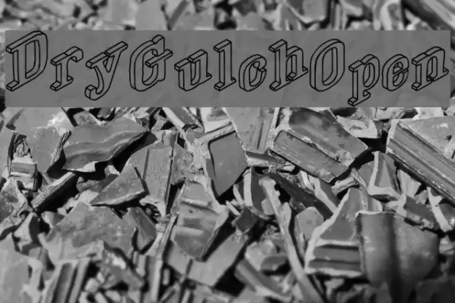 DryGulchOpen Font examples