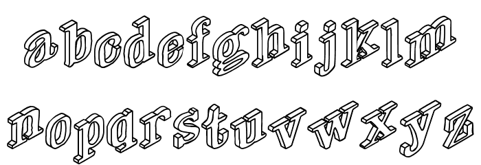 DryGulchOpen Font LOWERCASE