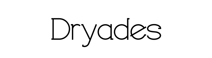 Dryades  नि: शुल्क फ़ॉन्ट्स डाउनलोड
