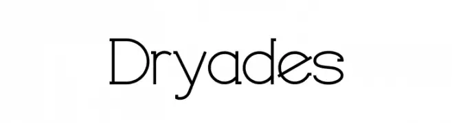 Dryades  Frei Schriftart Herunterladen