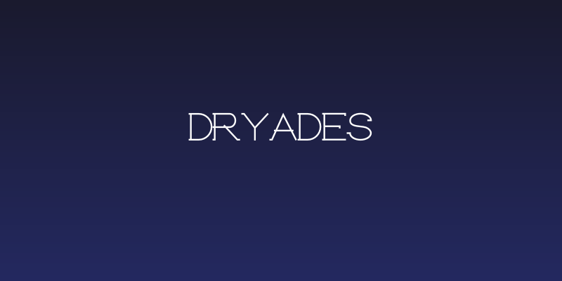 Dryades Social Header