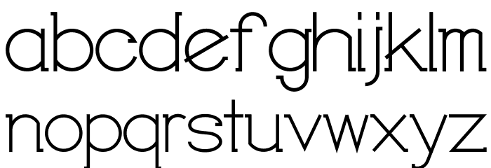 Dryades Font LOWERCASE