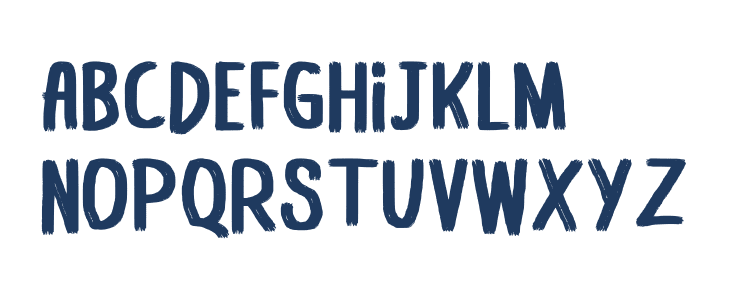 Drybrush Lowercase