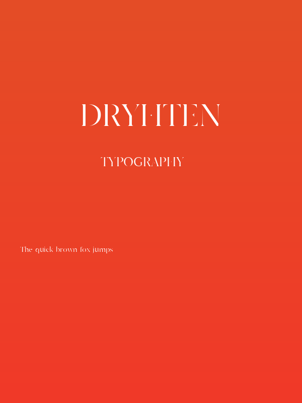 Dryhten Poster