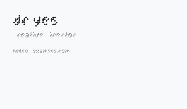 dr yes Business Card