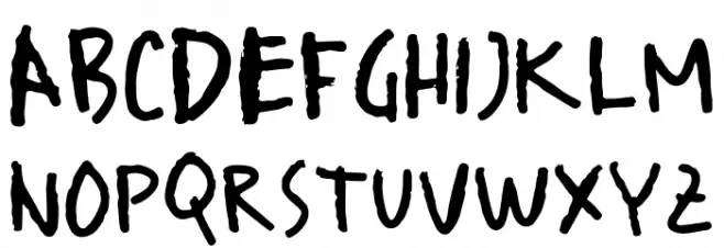 drawer sketches Font UPPERCASE