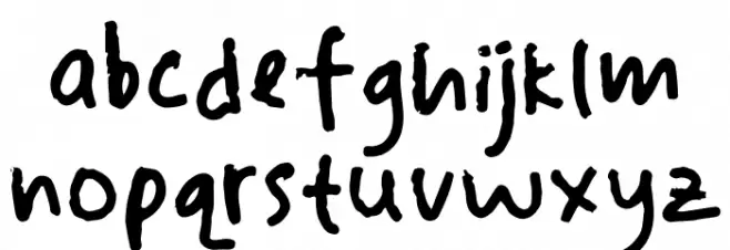 drawer sketches Font LOWERCASE
