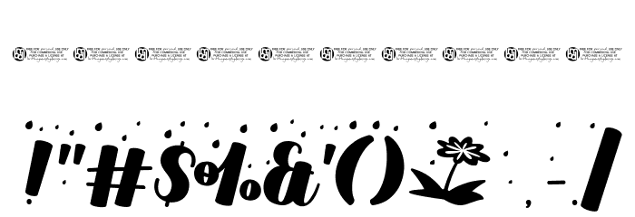 dream*showers Regular Font OTHER CHARS