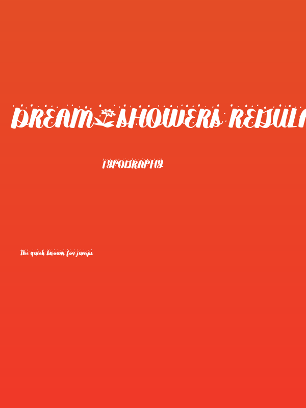 dream*showers Regular Poster