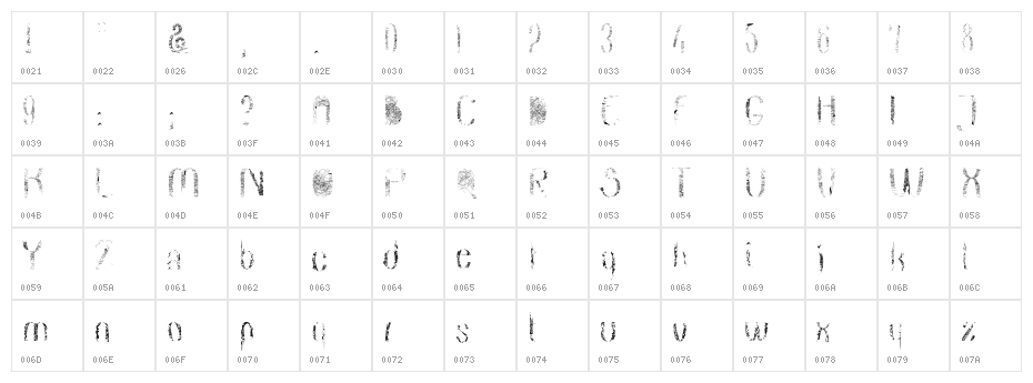 dreamcatcher Character Map