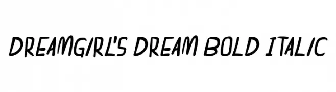 dreamgirl's dream Bold Italic  font caratteri gratis