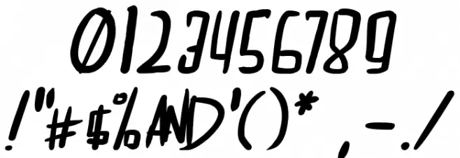 dreamgirl's dream Bold Italic Font OTHER CHARS