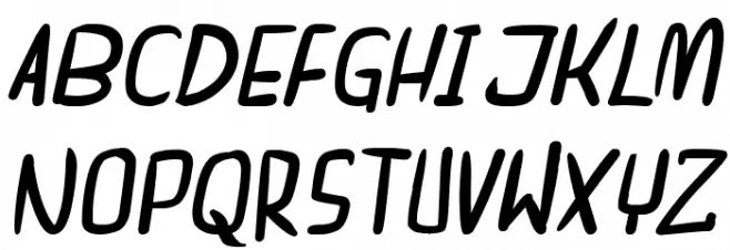 dreamgirl's dream Bold Italic 字体 大写
