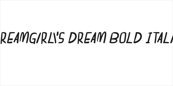 dreamgirl's dream Bold Italic Logo
