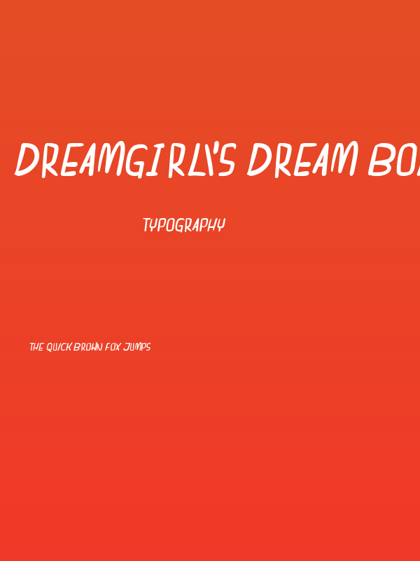 dreamgirl's dream Bold Italic Poster