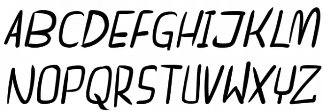 dreamgirl's dream Italic Schriftart Groß