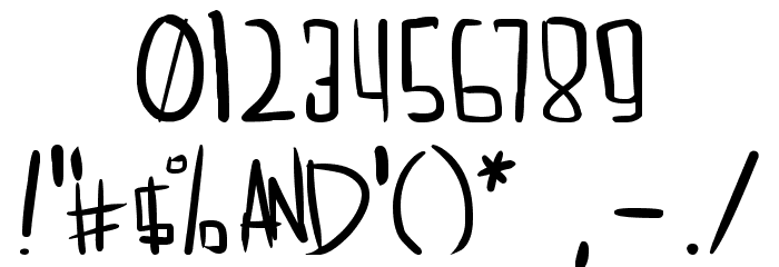 dreamgirl's dream Font OTHER CHARS