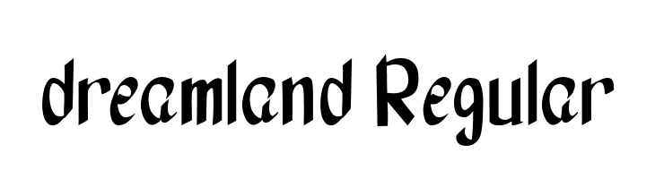 dreamland Regular  नि: शुल्क फ़ॉन्ट्स डाउनलोड