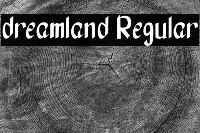 dreamland Regular Font examples