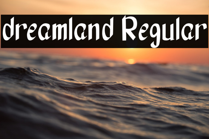 dreamland Regular Example 3