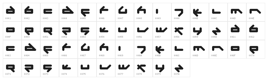dreampop Character Map