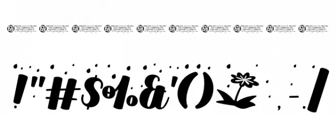 dreamshowers-Regular Font Alte caractere