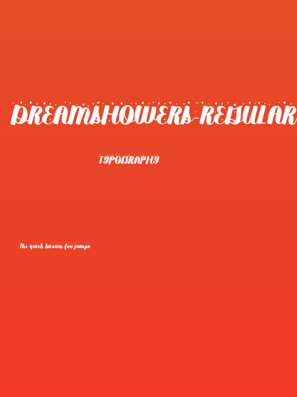 dreamshowers-Regular Poster