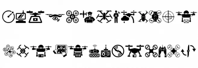 drone Font LOWERCASE