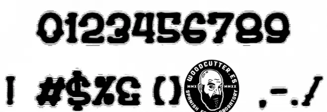 drunk company Font OTHER CHARS