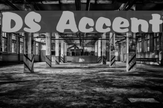 DS Accent Font examples