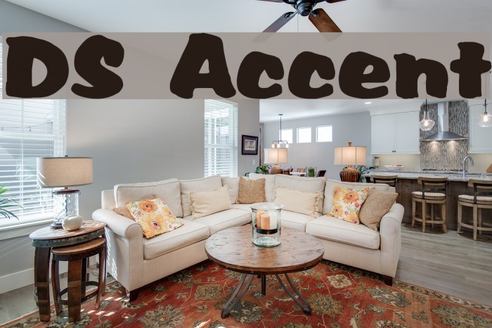 DS Accent Font examples