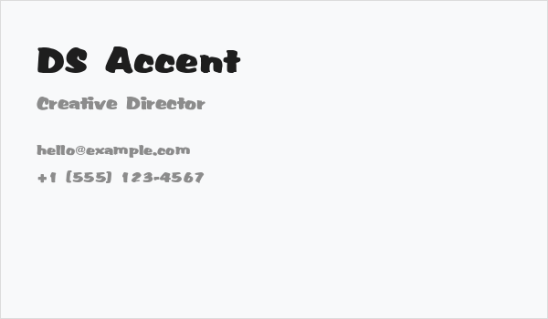 DS Accent Business Card