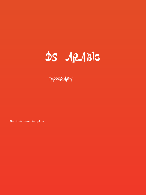 DS Arabic Poster