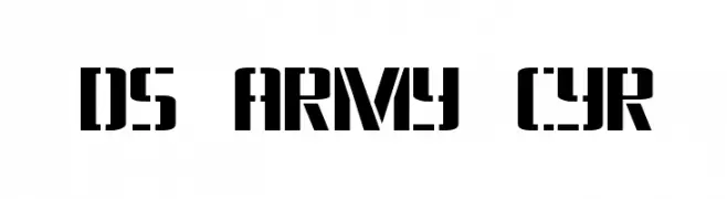 DS Army Cyr  Fuentes Gratis Descargar