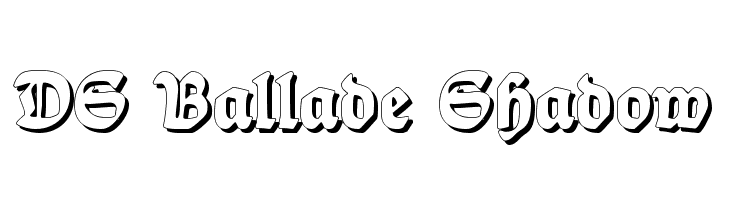 DS Ballade Shadow  フリーフォントのダウンロード
