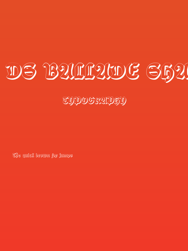 DS Ballade Shadow Poster