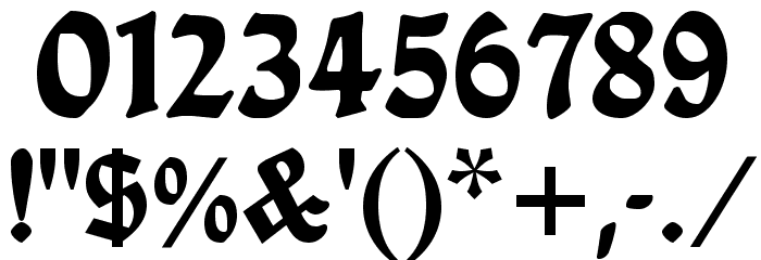 DS Ballade Font OTHER CHARS