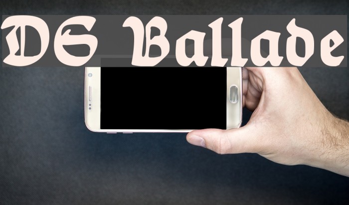 DS Ballade Font examples