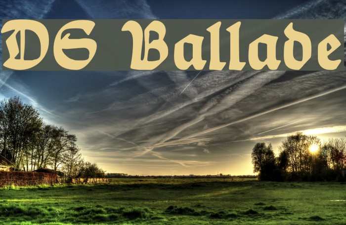 DS Ballade Font examples