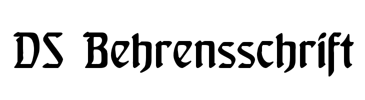 DS Behrensschrift  नि: शुल्क फ़ॉन्ट्स डाउनलोड