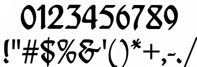 DS Behrensschrift Font OTHER CHARS